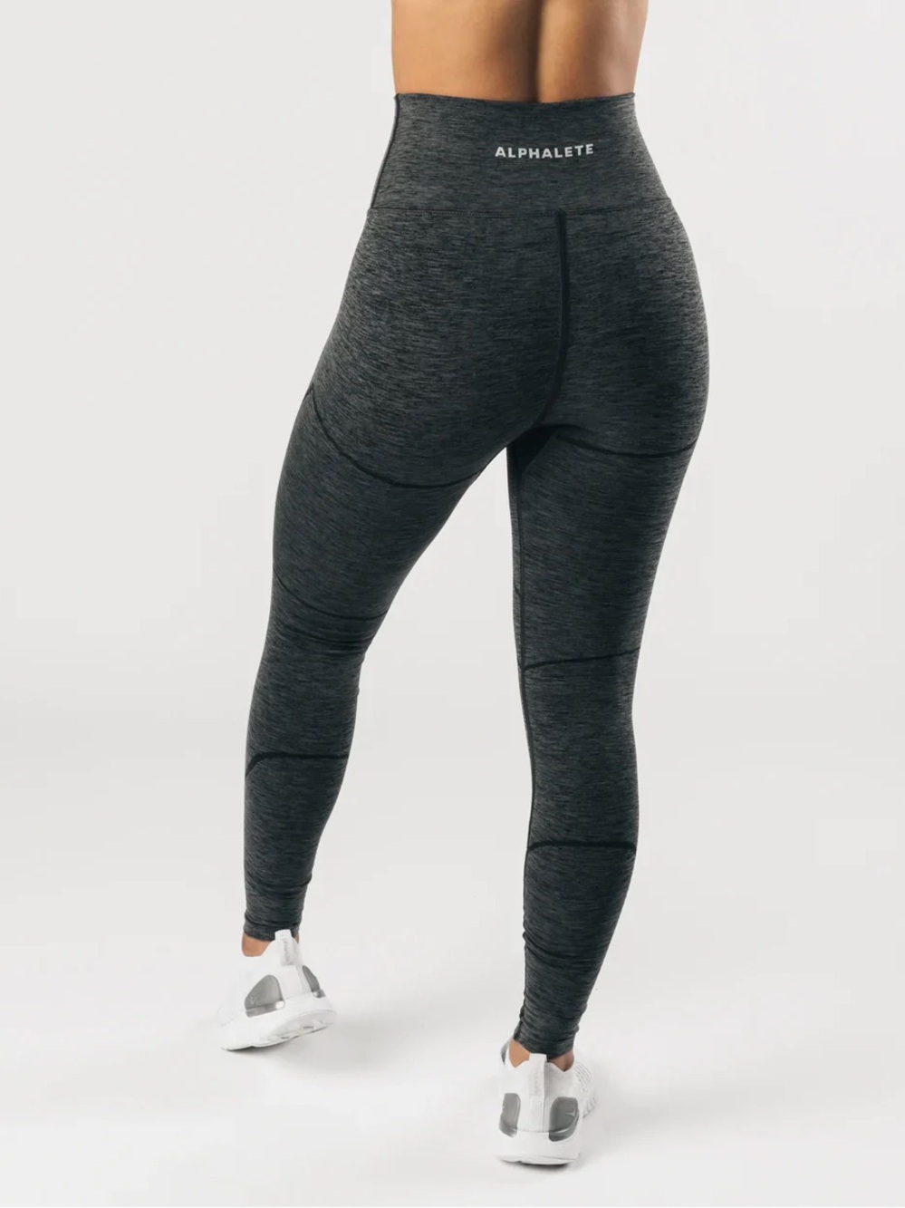 Alphalete Charcoal High-Rise Revive Seamless Leggings - Medium